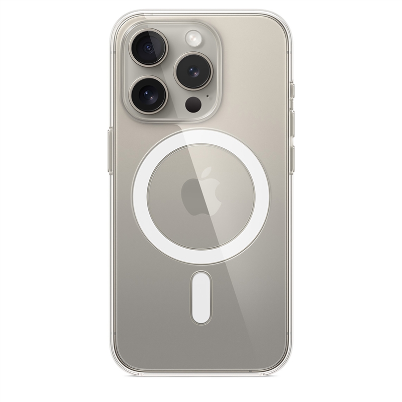 Apple carcasa clear compatible con Apple iPhone 15 Pro transparente