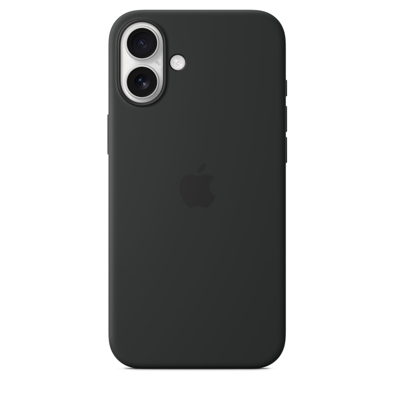 Apple carcasa silicona compatible con Apple iPhone 16 Plus negra