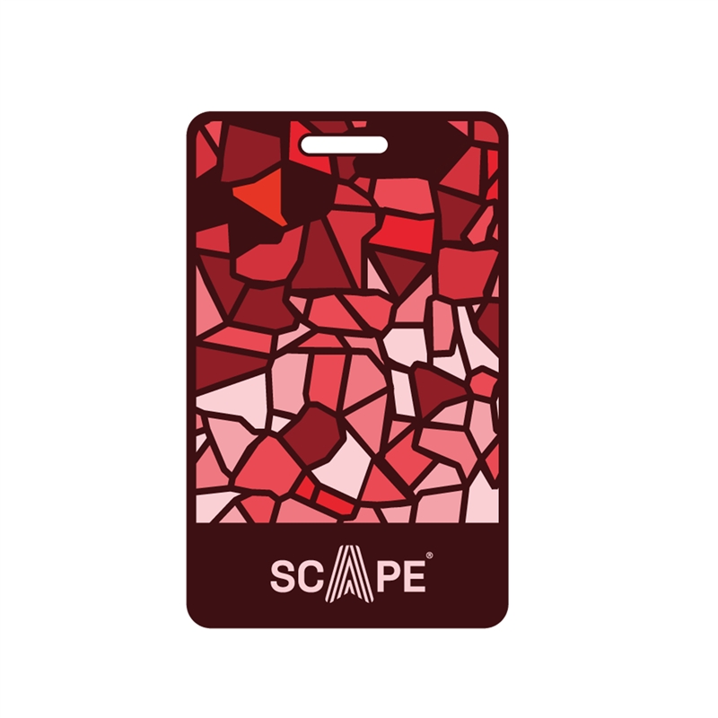 Scape Travel identificador de maleta 2D rojo 106*66mm