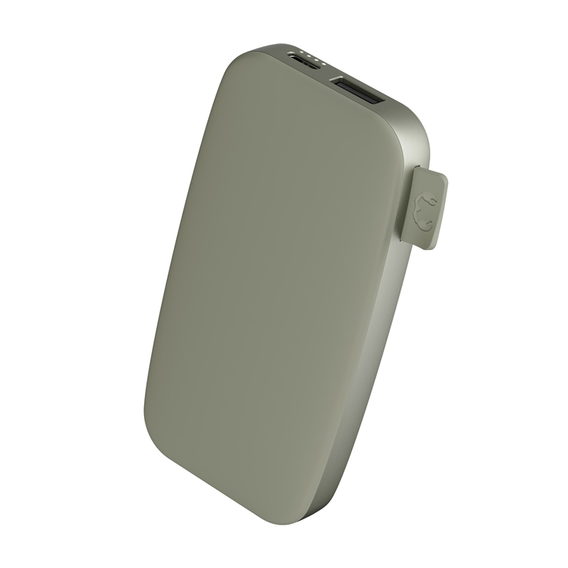 Fresh'N Rebel powerbank 6000 mAh USB-C carga rápida dried green