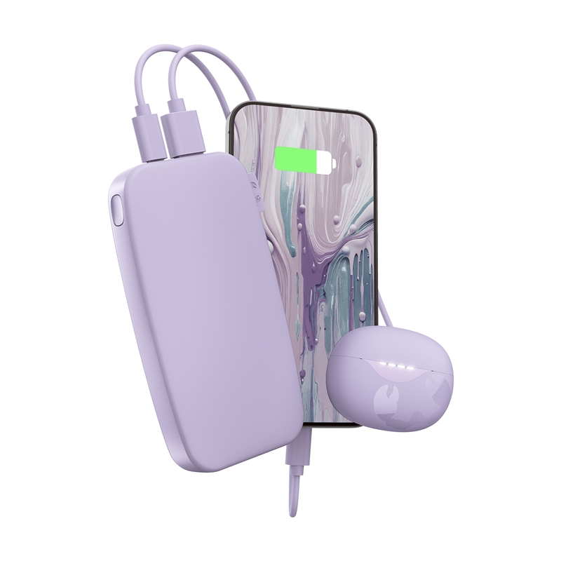 Fresh'N Rebel powerbank 12000 mAh USB-C carga ultra rápida 20W PD dreamy lilac