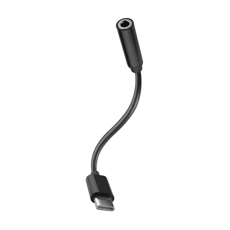 muvit adaptador Tipo C a Jack 3.5mm negro