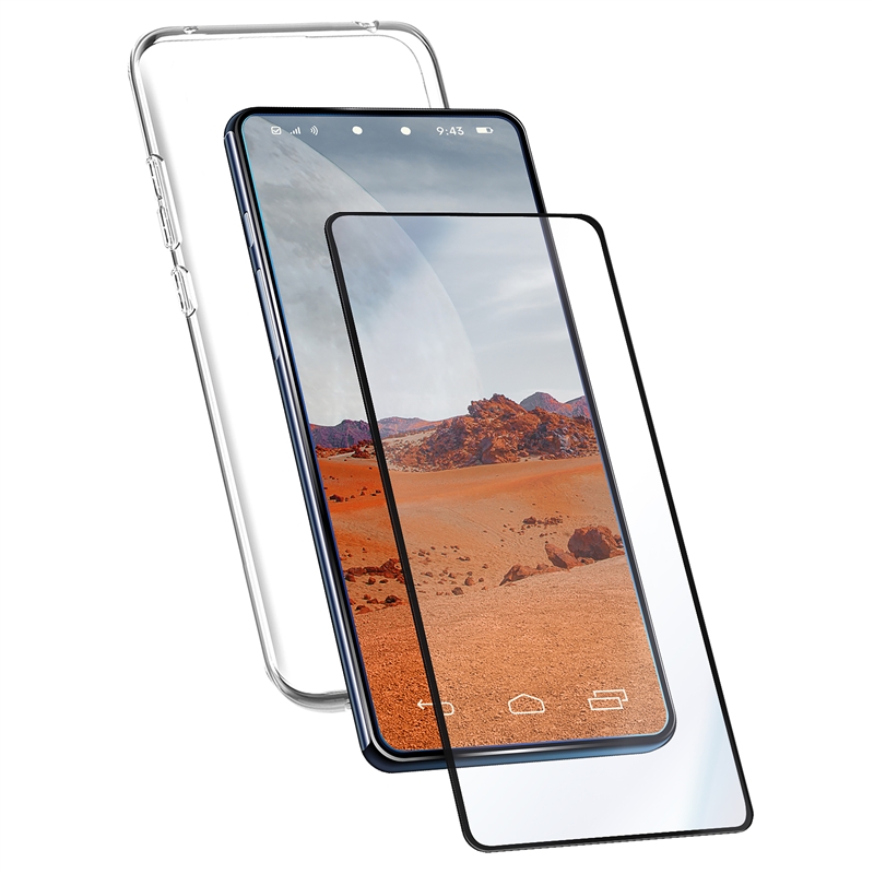 myway funda compatible con Honor X6 + protector pantalla vidrio templado plano