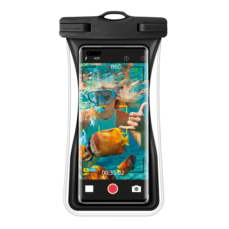 myway funda acuática universal Floating IPx8 hasta 7,2" negra