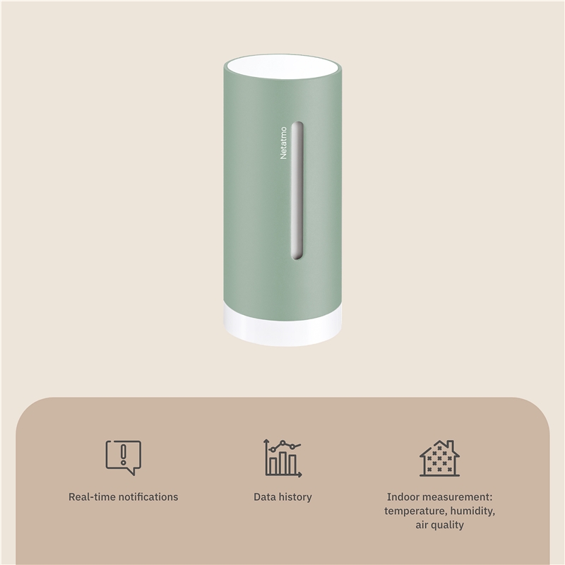 Netatmo módulo adicional estación meteorológica verde menta