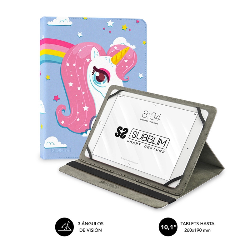Subblim Trendy Unicorn funda tablet universal de 9,6" a 11"