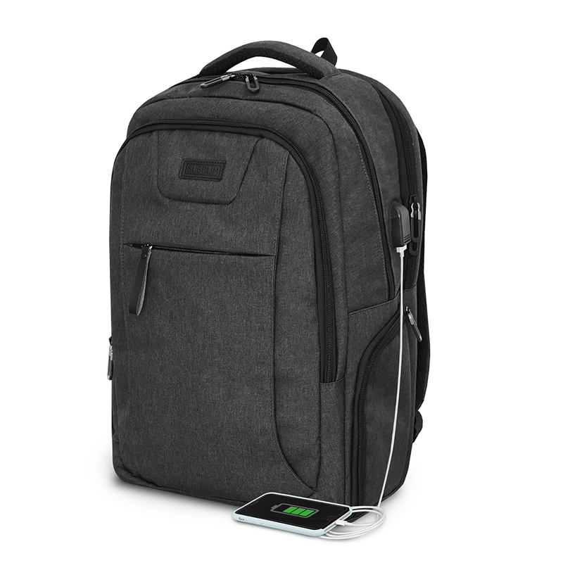 Subblim mochila de negocios profesional air padding backpak 16" gris