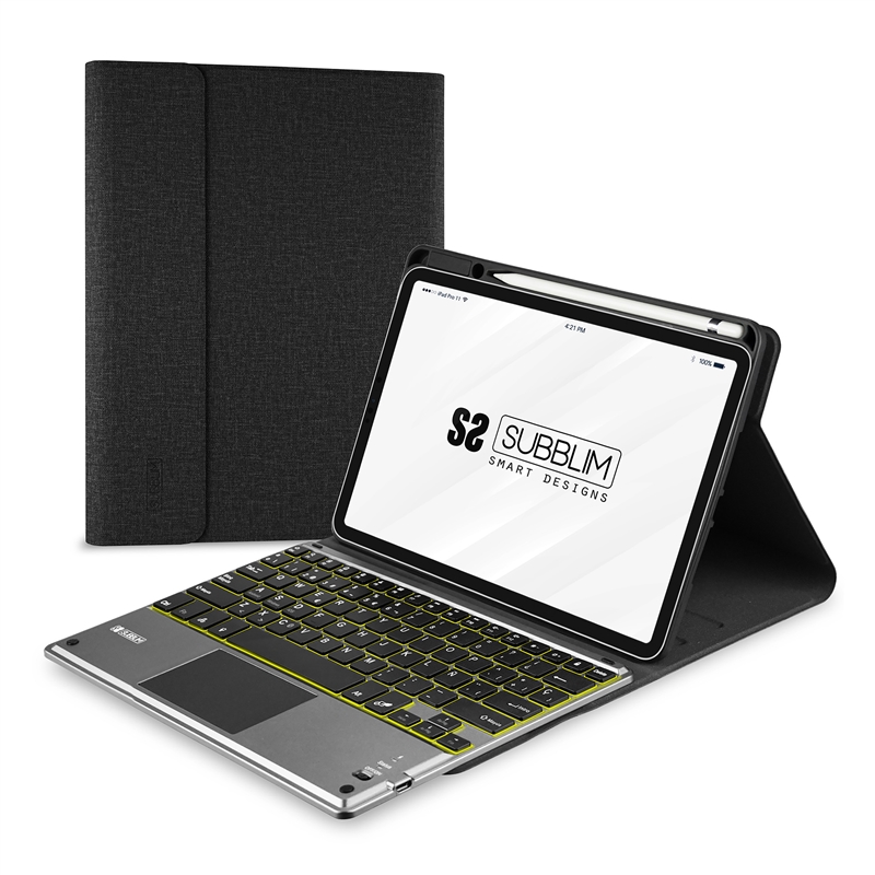 Subblim Keytab Pro Bluetooth funda tablet con teclado para Apple iPad 10,9" 10G negra