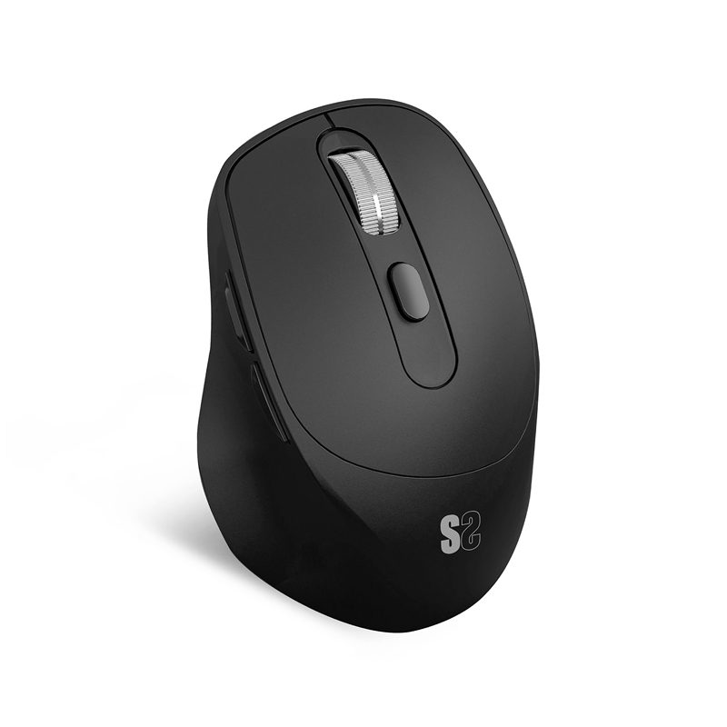 Subblim Confort Ergo Dual Battery ratón inalámbrico con batería recargable negro