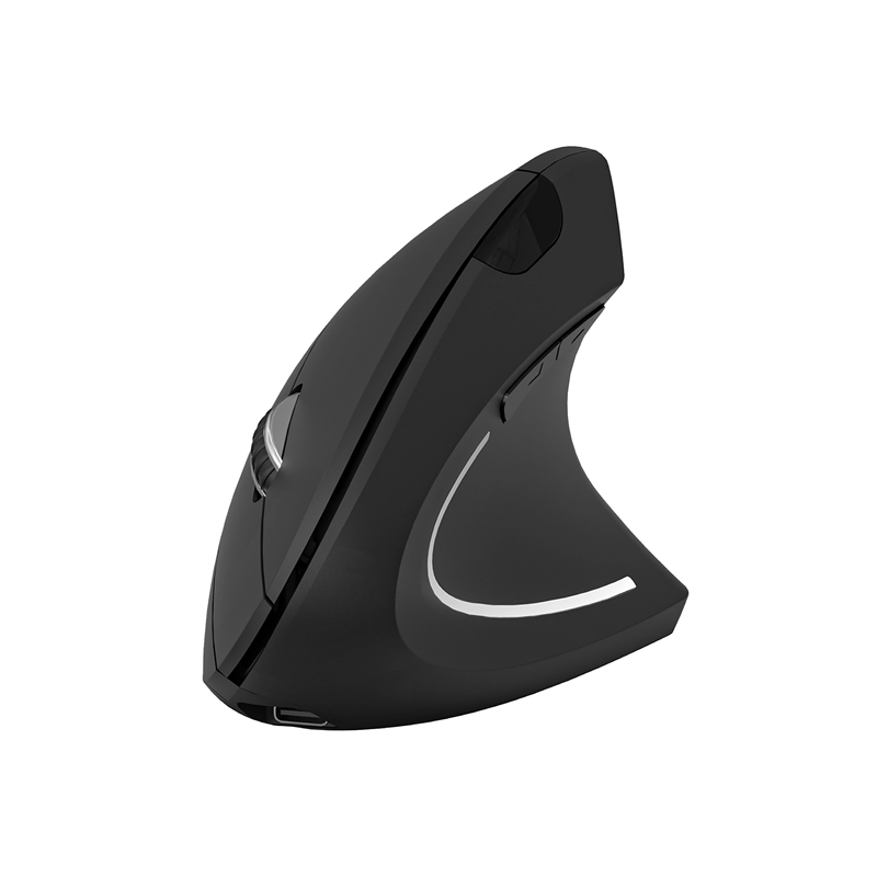 Subblim Glide Vertical Ergo Dual ratón inalámbrico con bate ría recargable negro