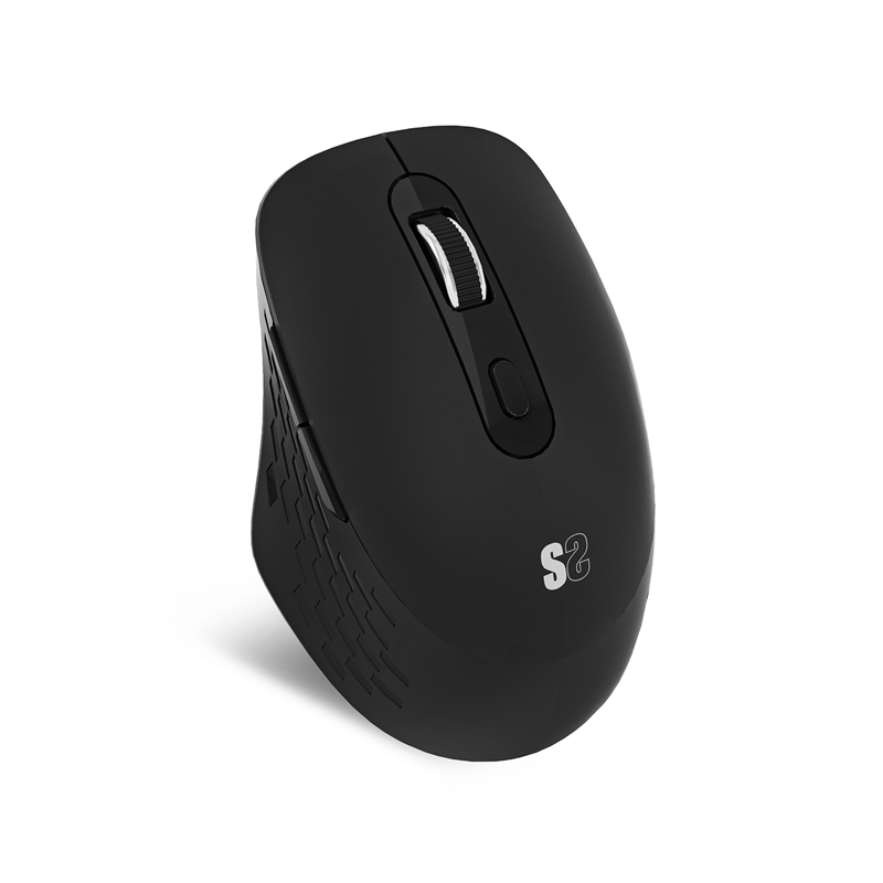 Subblim Curve Ergo Dual Battery ratón inalámbrico con bate  ría negro