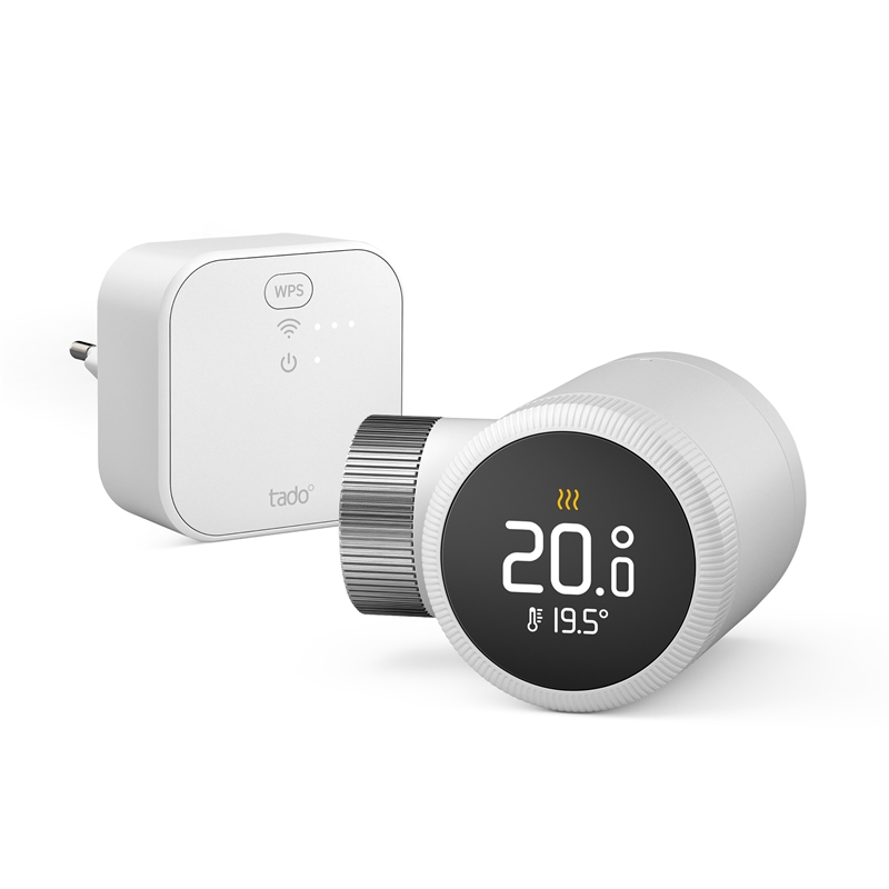 Tado kit inicio cabezal termostático inteligente + bridge para internet X