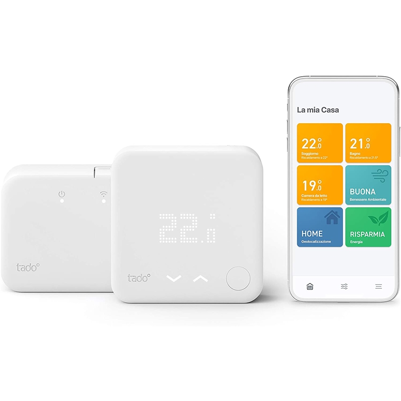 Tado kit inicio termostato inteligente inalámbrico y bridge para internet V3+